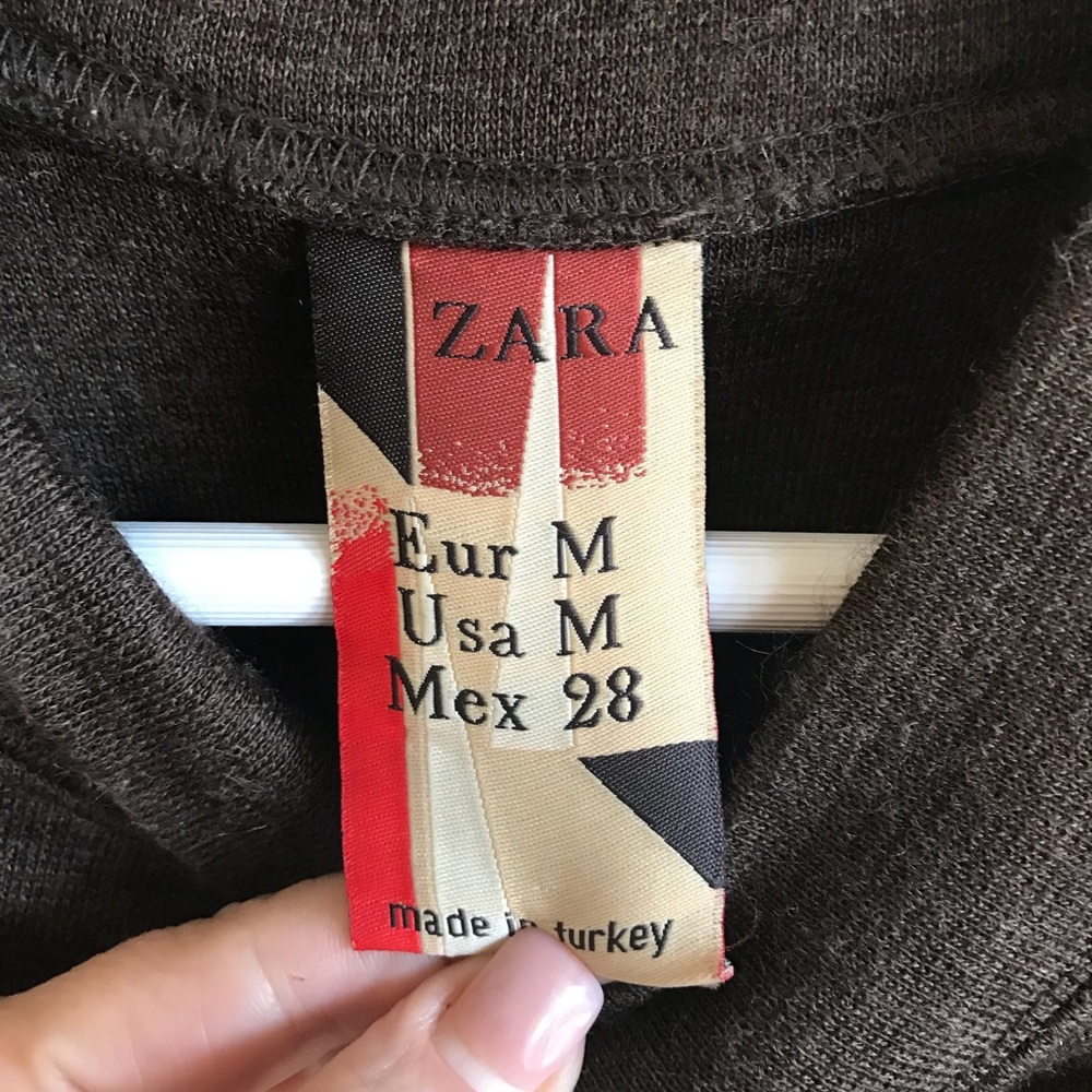 ZARA Mod Sweater Dress with Pockets - Picture 5 of 8
